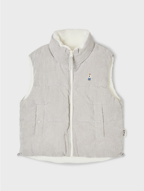 F4 후아유 Reversible Corduroy Padding Vest