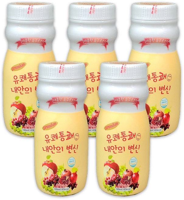 네오팜 유쾌통쾌 내안의변신 100ml 과채음료, 5개