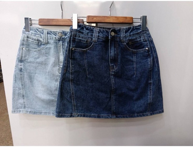 彈性牛仔裙 彈力面料舒適修身顯瘦