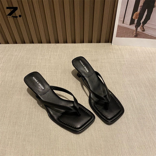 Zoovit 여성 여름 캐주얼 조리 샌들 슬림한 하이힐 샌들 슬리퍼