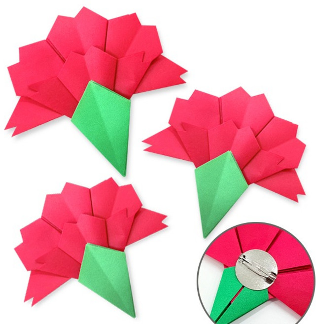 SA 카네이션 브로치 만들기 키트 10인용