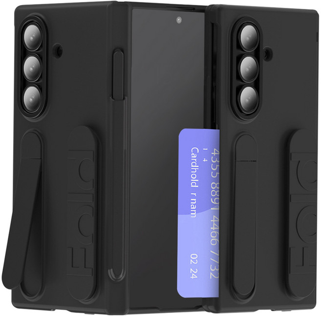 더조은셀러 빌트인 코어 5in1 펜 수납 카드수납 힌지보호 그립밴딩 스탠드 케이스