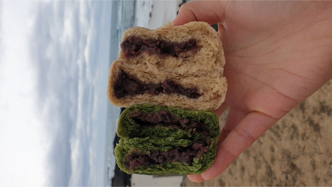 제주찰보리빵 제주쑥빵 수재빵 주문당일제작 쑥빵 20개 보리빵 20개, 1개