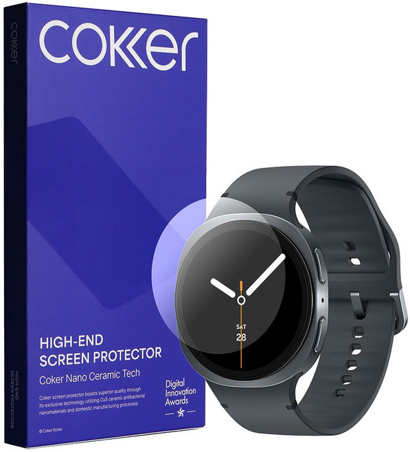 코커 자가복원 갤럭시워치 EPU 액정보호필름, 2개, 클리어