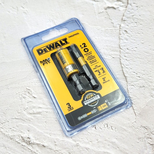 디월트 DEWALT 마그네틱 파워 비트 슬리브 자석비트홀더 세트, 1세트