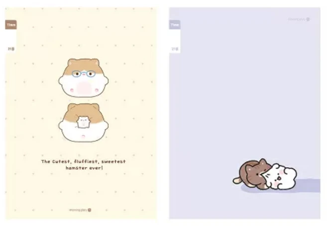 모닝글로리 초등생 3-6학년 노트 21줄 23줄 10개입 꼬맹이샵, 10권, 21줄 노트 여아용