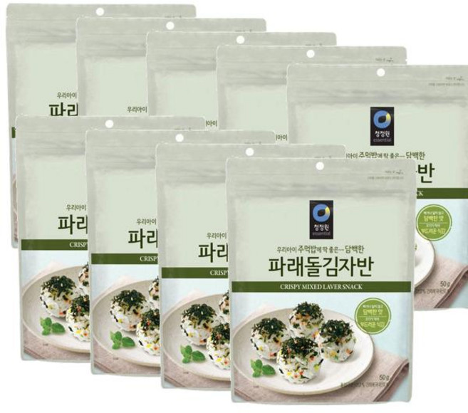 백앤 청정원 파래돌김자반 50g 1개, 9개