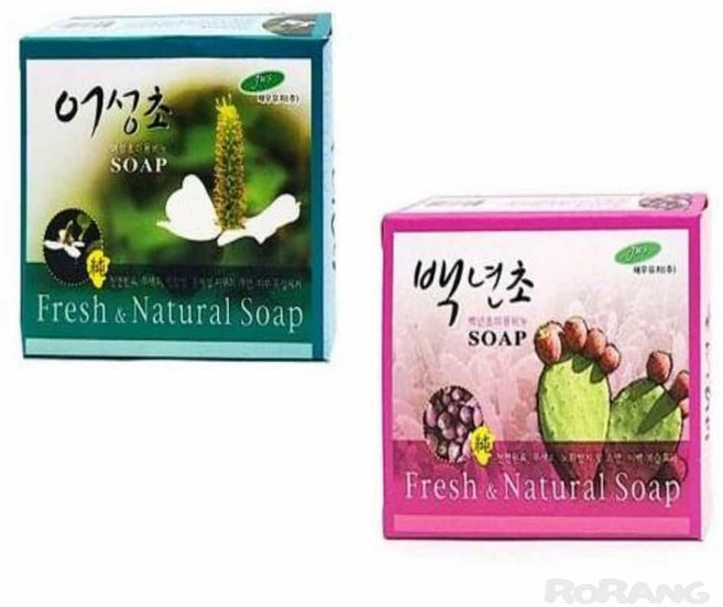 어성초 백년초 미용비누 세수비누, 85g