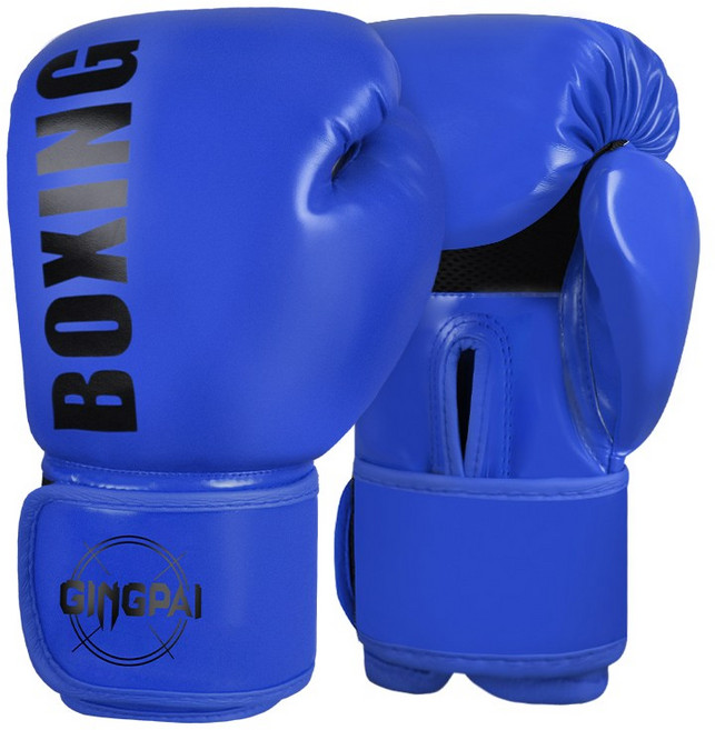 GINGPAI 깅파이 복싱글러브 권투 무에타이 킥복싱 스파링 MMA 장갑 GBOXQT, 1세트, 블루