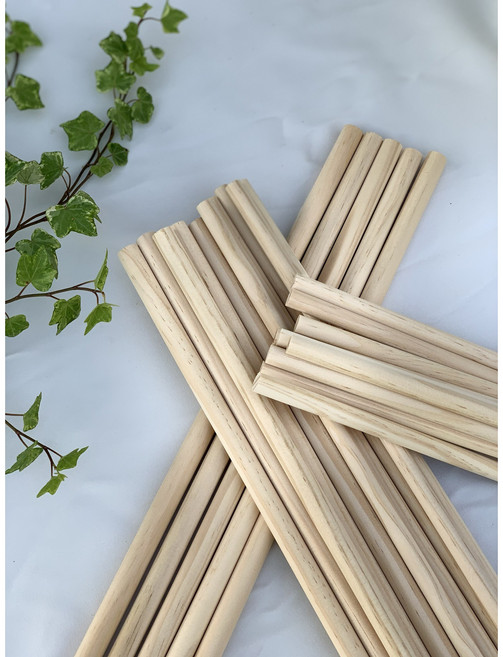 목봉 15cm 20cm 30cm 10개 뉴송 나무봉 막대 마크라메 diy 월행잉 우드봉 나무봉, 길이20cm (두께12mm)