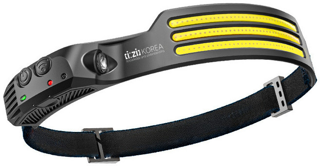 LED 충전식 헤드랜턴 모션센서 작업등, 3줄, 1개