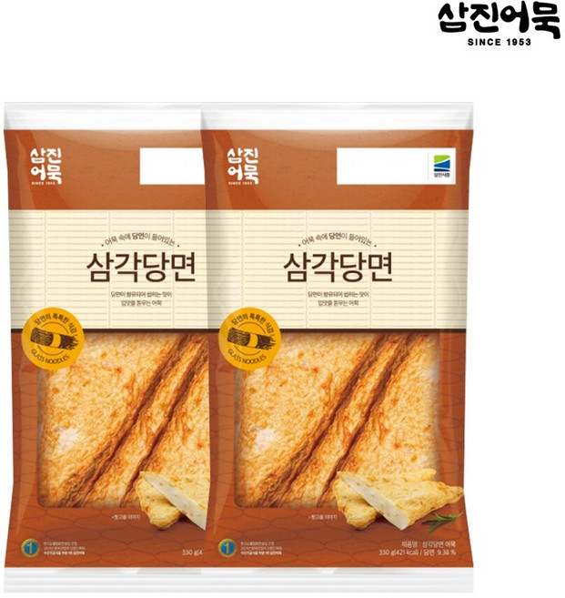 [삼진어묵] 삼각당면 1봉 330g (6개입) x 2개