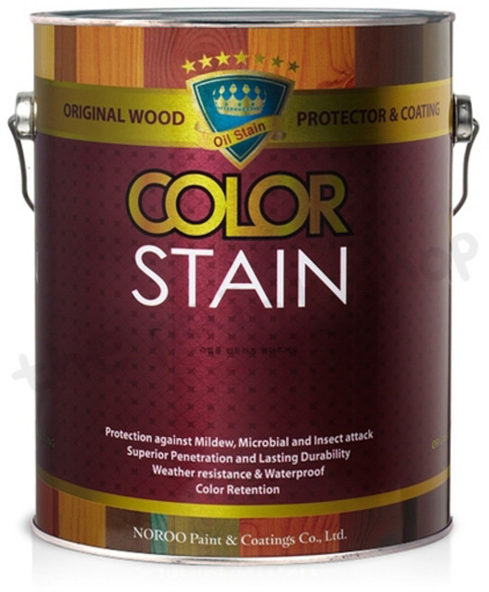 노루페인트 올 뉴 칼라스테인 1.9L 외부 목재용 오일 스테인 방수 우드 스테인 데크 전용, 1개