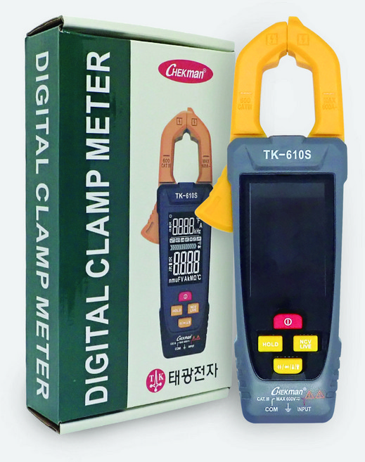 태광 디지털 클램프테스터 TK-610S 클램프미터 전류메타 전류테스터기, 1개