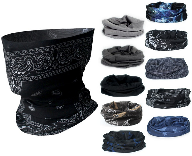 블랙딘 멀티스카프 10장 넥워머 스포츠 쿨마스크 쿨스카프 쿨넥워머, BCP-블랙패키지 10장, 1세트