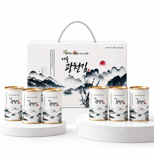 다올 광천김 6호 (36g*6캔), 1세트