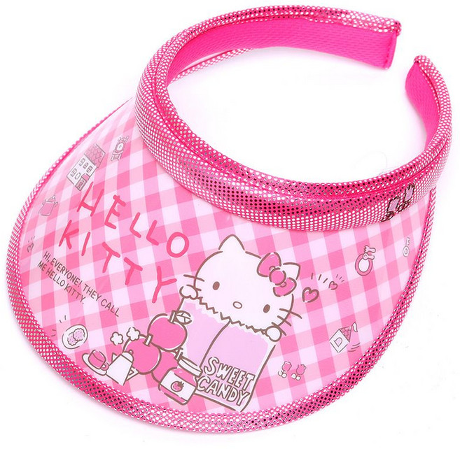 나린키즈 헬로키티 러브피크닉 썬캡 유아동 어린이 핀캡 햇빛가리개 썬바이저