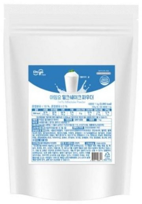아임요 밀크쉐이크 파우더, 1kg, 1개입, 1개