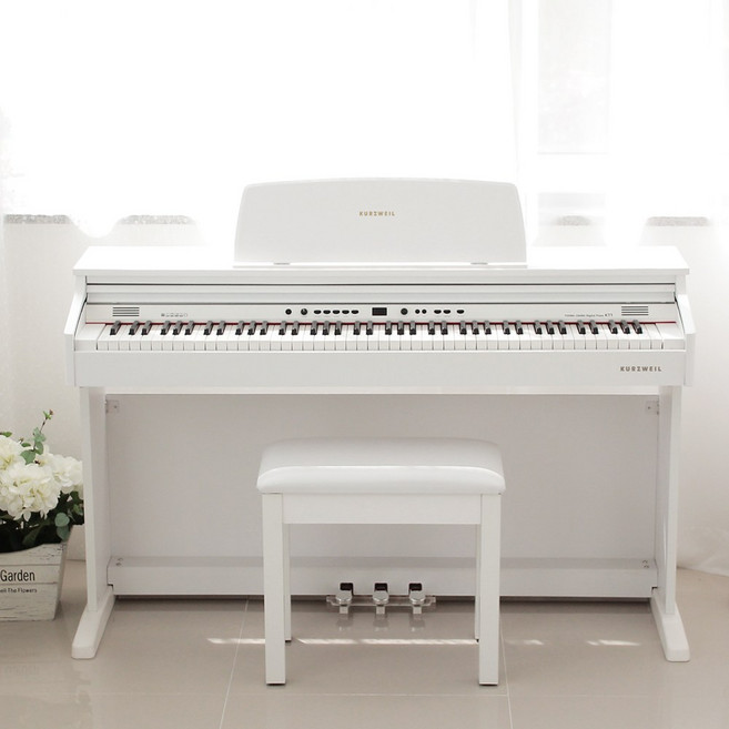 영창 커즈와일 KT1 디지털피아노 전자피아노 해머건반, 화이트, 1개