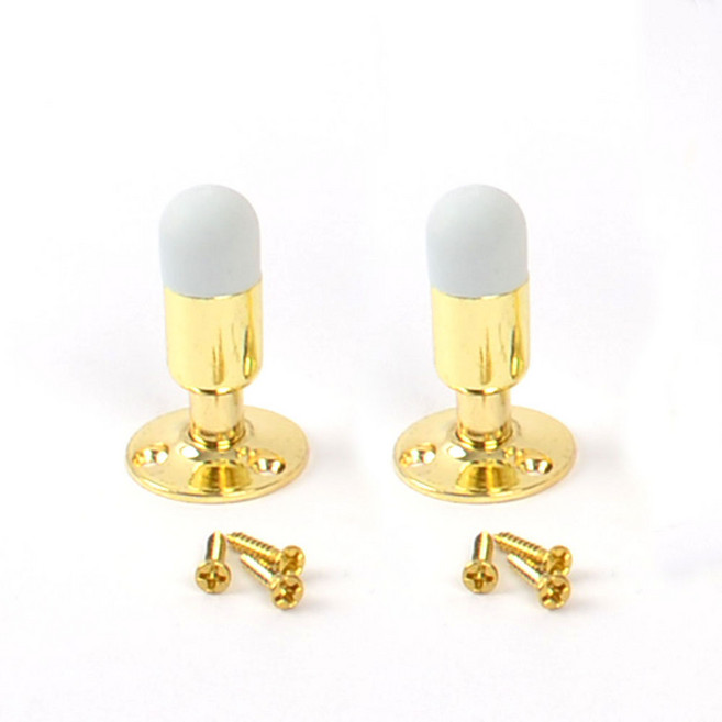 일자 도어스토퍼 50mm 골드 문보호 소음방지, 2개