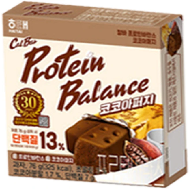 해태제과 칼바 프로틴 바란스 코코아퍼지, 76g, 1개 - 쿠팡