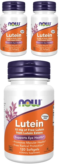 나우푸드 루테인 10mg 소프트젤, 120정, 3개 - 쿠팡