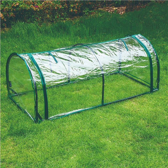 투비그로잉 조립식 미니 비닐하우스 방수 보온 방한 가정용 텃밭 미니 온실 길고양이 겨울집, 130 x 60 x 50cm, 1개