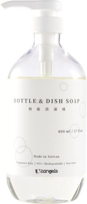 2angels植潔奶瓶餐具清潔液_新世代APG潔淨配方, 1個, 800ml