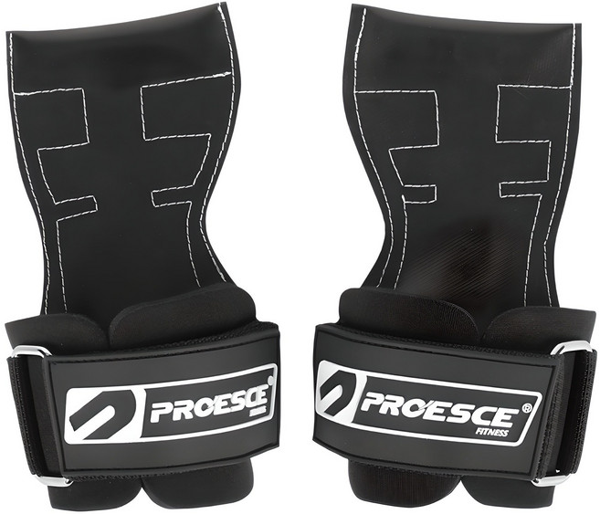 프로이스 프로페셔널 이지그립 헬스스트랩, 블랙, 1세트