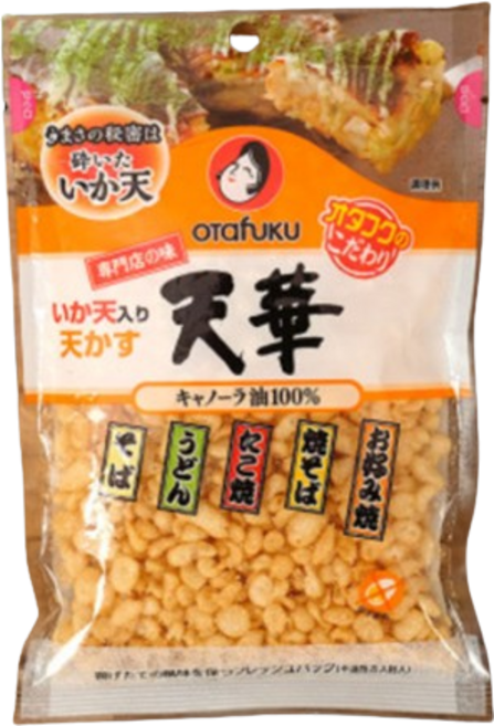 오타후쿠 이카텐 텐까스 오징어맛 우동 후레이크, 2개, 50g