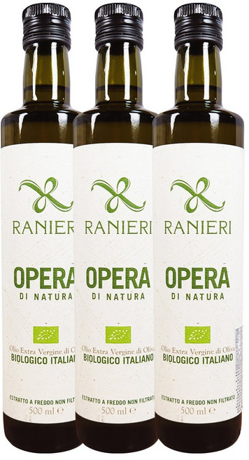 라니에리 유기농 엑스트라버진 올리브유 500ml, 3개