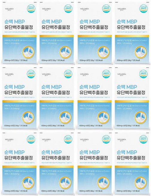순백 MBP 유단백추출물 HACCP 유단백 / (12옵션 사은품) 뼈엔 엠비피 mbp 정품 증정, 12개, 60정