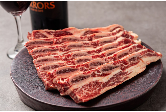 퀸스다이닝 솔트에이징 숙성 소고기 LA갈비 선물세트 프라임등급, LA갈비선물세트 2KG