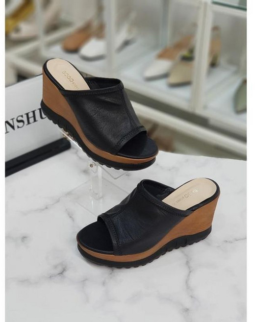 한슈 세이브존07 오픈토 키높이 웨지힐9cm HS896763ct