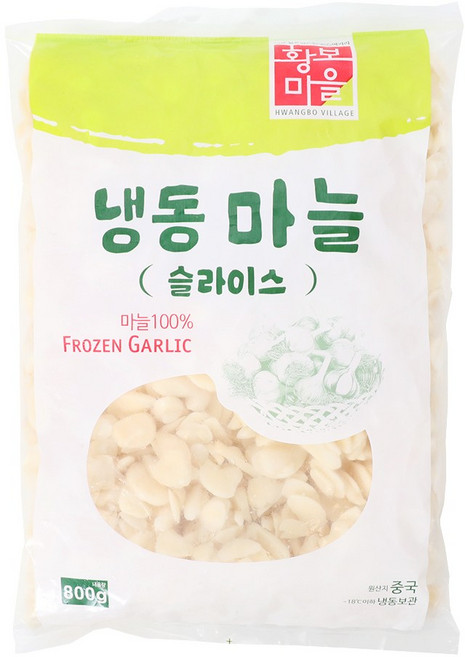 황보마을 냉동마늘(슬라이스) 800g, 4개