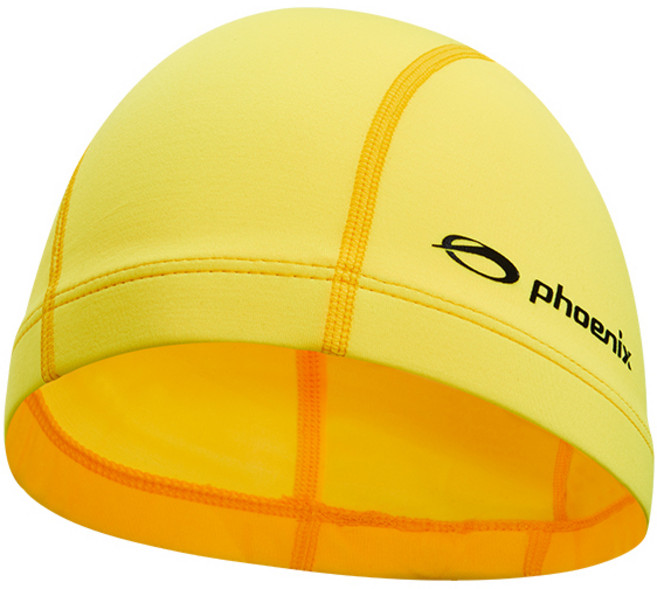 피닉스 아동 S 스판 천 수모 PCN-01 수영모, 옐로우