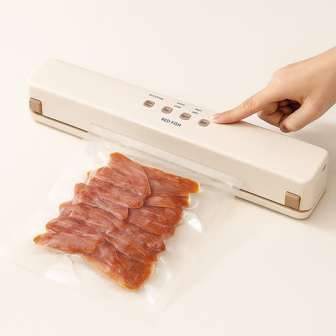 해브유 가정용 무선 진공 포장기 자동 진공 밀봉기 빅 사이즈 건습 겸용