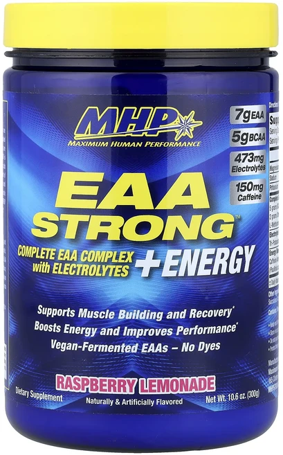 매우편하고 MHP EAA Strength™ + 에너지 라즈베리 레모네이드 300g(10.6oz) 끝내주게잘나가는상품, MHPEAAStrength에너지라즈베리레모네이드300g, 300g, 1 - 쿠팡