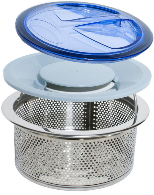 T.A.M 주방 위생 아이템 씽크대 배수구 거름망 베이직 세트 (배수구통 중간덮개 뚜껑), 1개