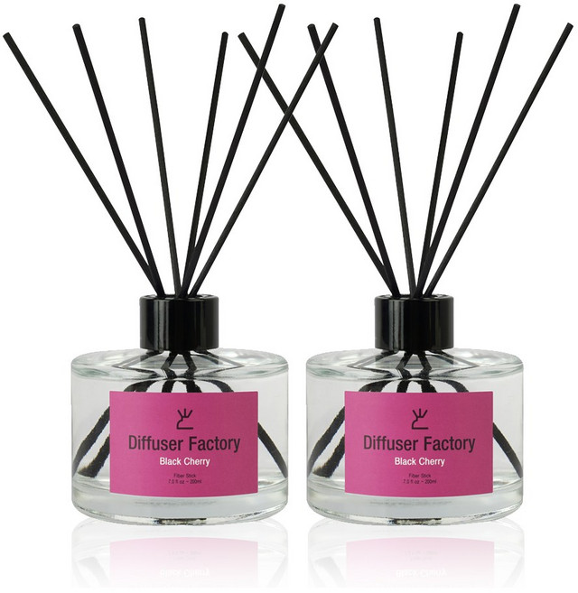 디퓨저팩토리 아로마 디퓨저 200ml 2개 세트, 블랙체리200ml본품