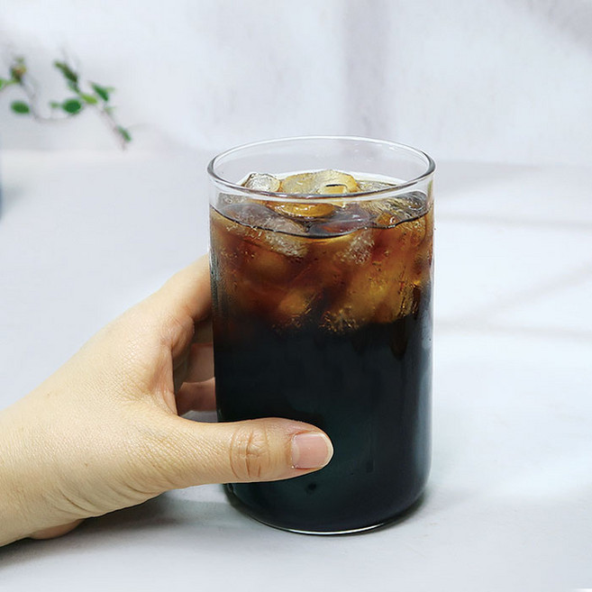 BESTAR 홈카페 투명 내열유리컵 400ml, 10개