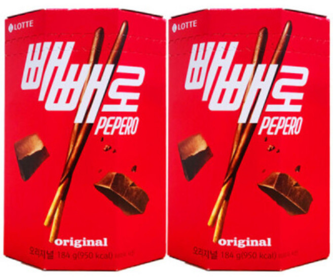 롯데 오리지널 빼빼로 184gx2개, 184g