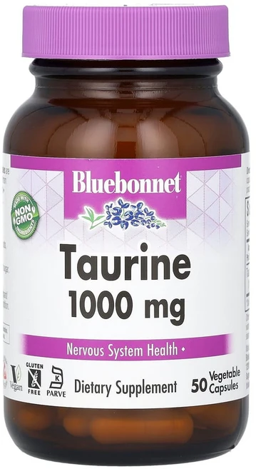블루보넷 뉴트리션 타우린 1000mg 베지 50캡슐, 50정, 1개 - 쿠팡