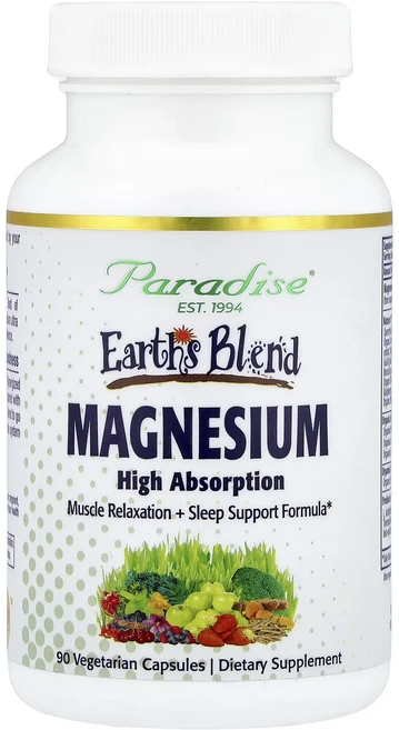 Paradise Herbs Earth's Blend 마그네슘 베지 캡슐 90정, ParadiseHerbsEarthsBlend마그네슘베지, 1개 - 쿠팡