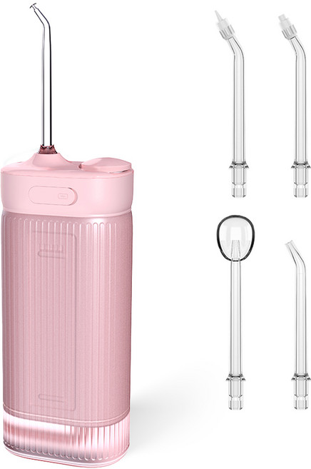 에란스타 휴대용 무선 물치실 구강세정기 IPX7등급 방수가능, 핑크, XY06