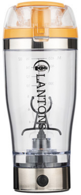 랜턴스 원터치 믹스 텀블러 휴대용 자동쉐이커 (건전지방식), 브라운, 1개