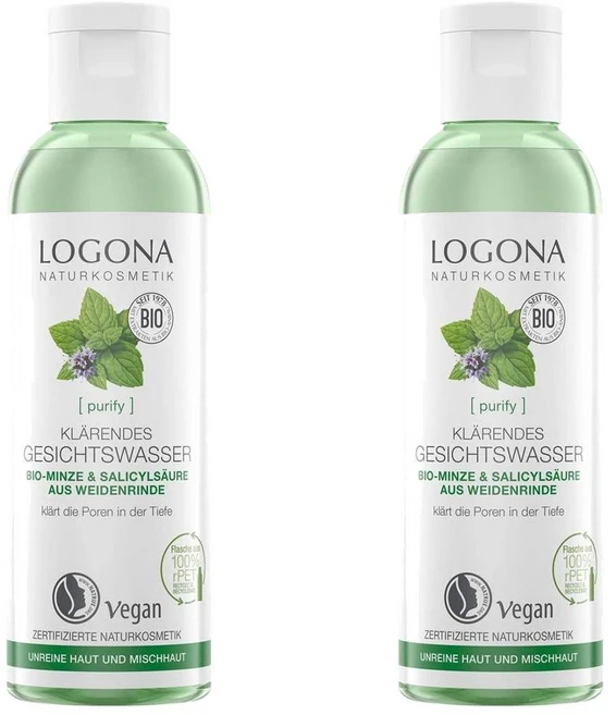 로고나 퓨리파잉 민트 내추럴 페이셜 토너 스킨 비건 125ml 2개 (독일배송) Logona Purifying Facial Toner Organic Mint & Natural Sa - 쿠팡