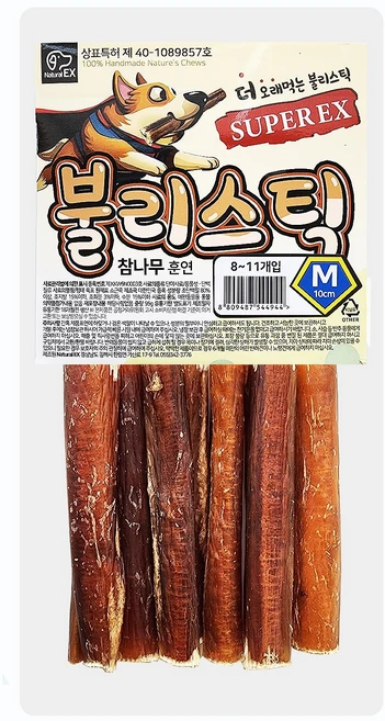 불리스틱 M사이즈 중소형견용 슈퍼렉스, 95g, 1개 - 쿠팡