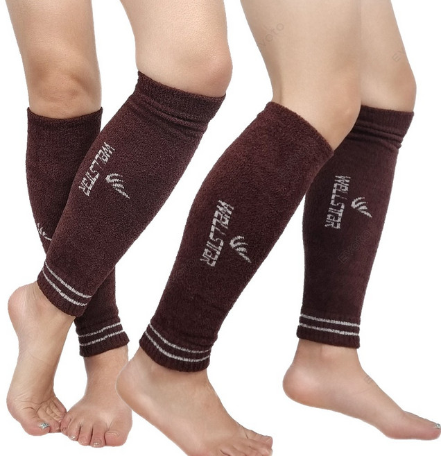 국산 1+1 (2set) Well.star 방한 발토시 다리토시 고급 탁텔원단, 갈색+갈색, 1세트