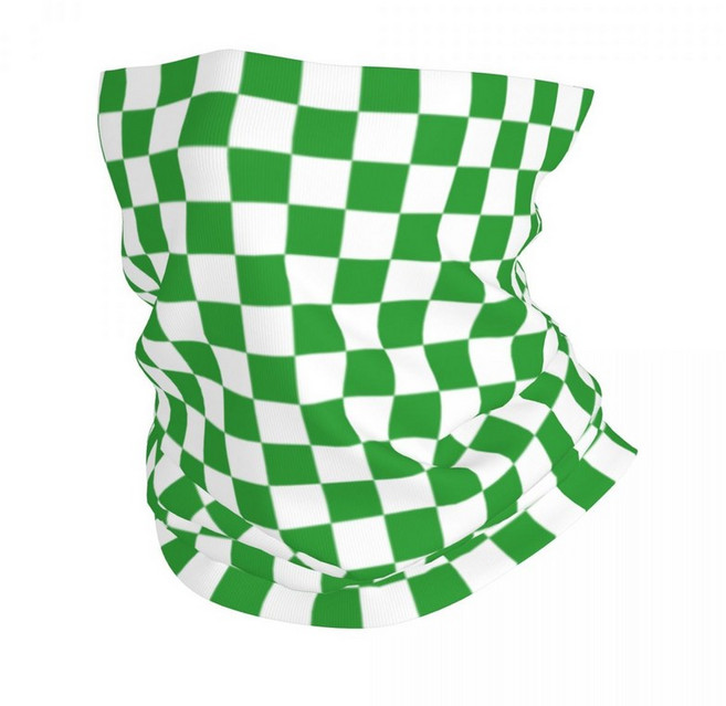 커스텀 레드 블랙 기하학적 체크 무늬 반다나 넥 각반 하이킹 캠핑 랩 스카프 머리띠 워머 페이스 커버, 01 싱글 사이즈, 11 10, 1개